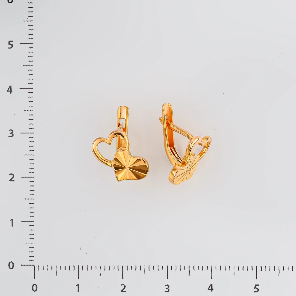 Серьги из красного золота 585 пробы