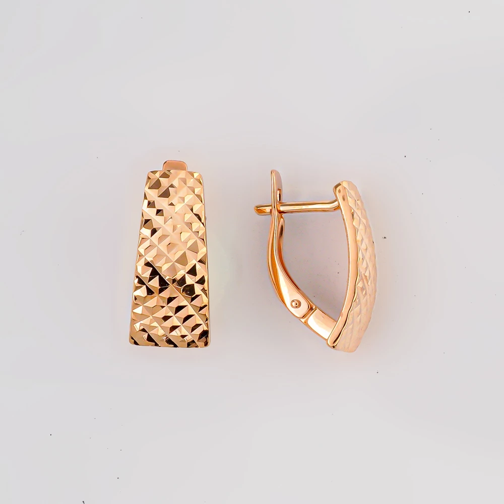 Серьги из красного золота 585 пробы
