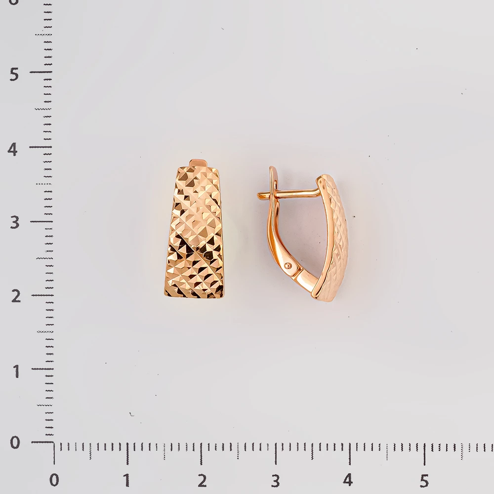 Серьги из красного золота 585 пробы