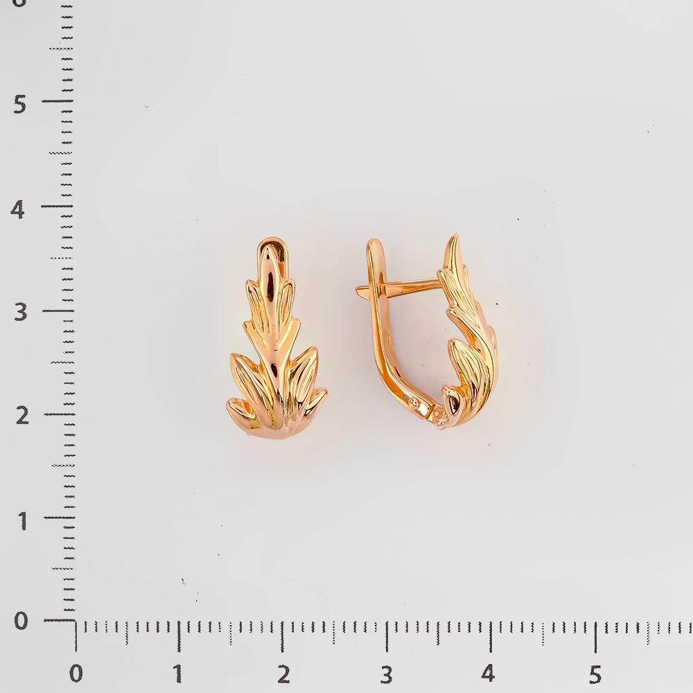 Серьги из красного золота 583 пробы