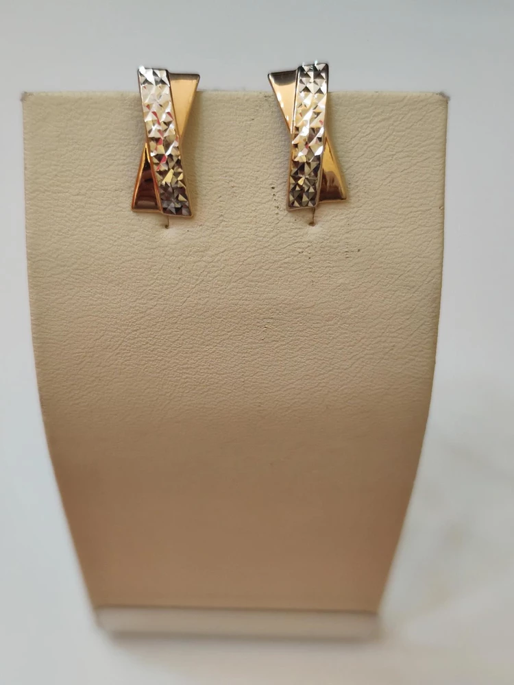 Серьги из красного золота 585 пробы