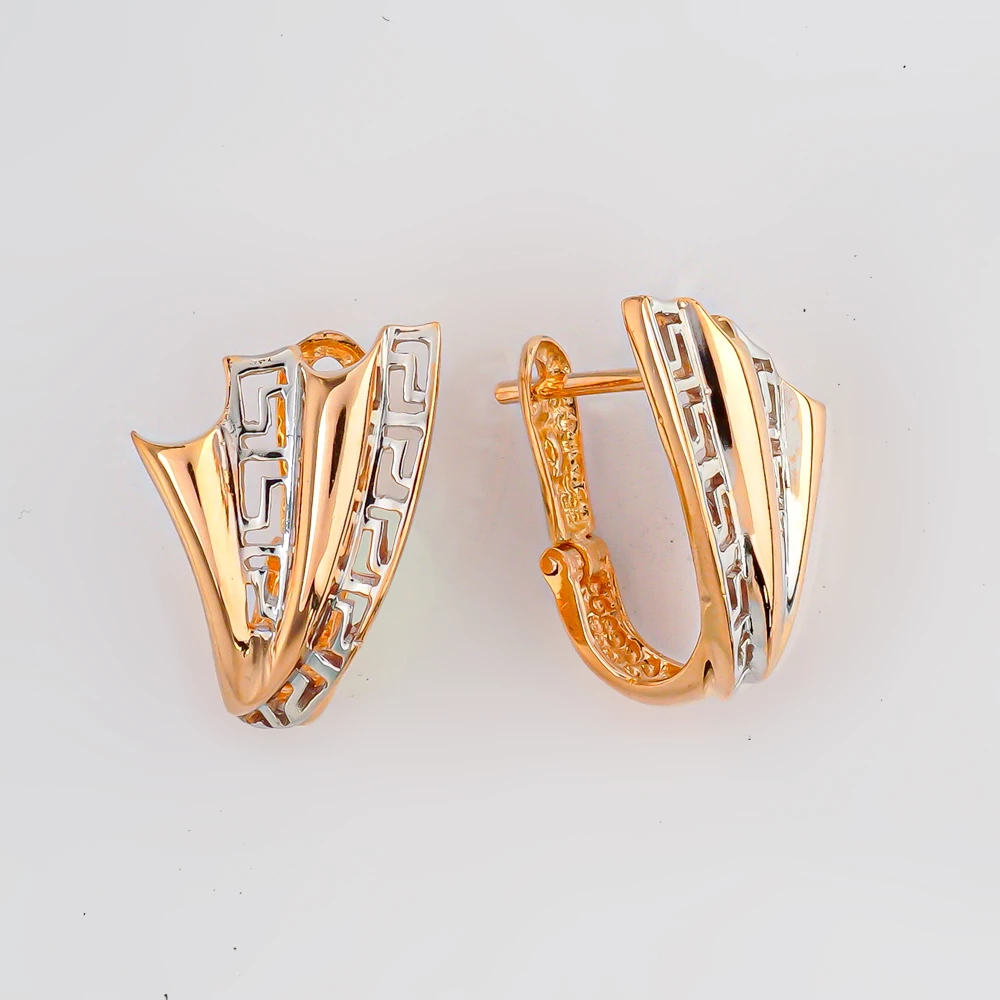 Серьги из красного золота 585 пробы