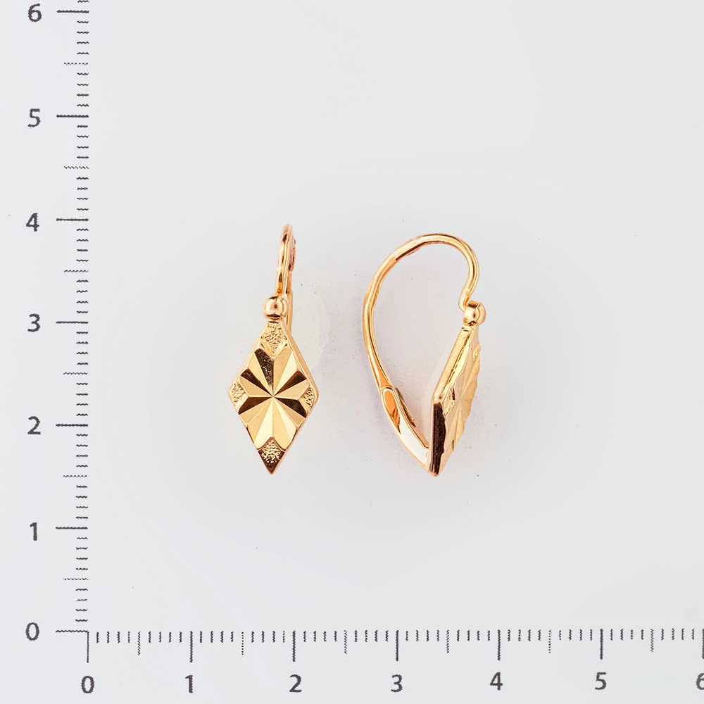 Серьги из красного золота 583 пробы