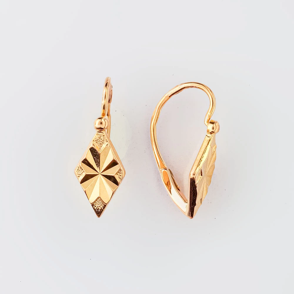 Серьги из красного золота 583 пробы