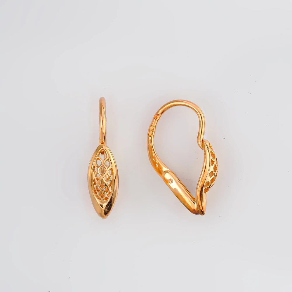 Серьги из красного золота 585 пробы