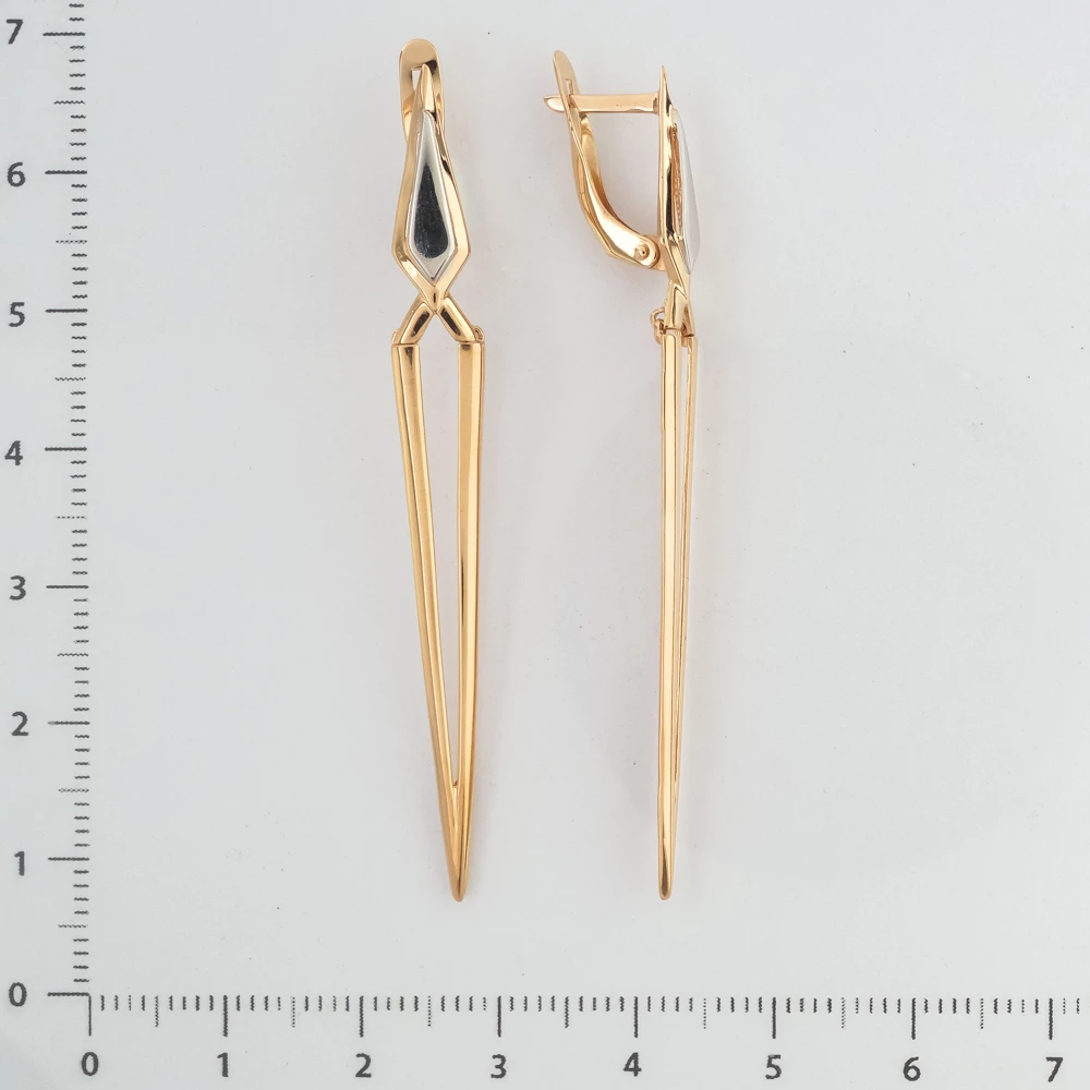 Серьги из красного золота 585 пробы