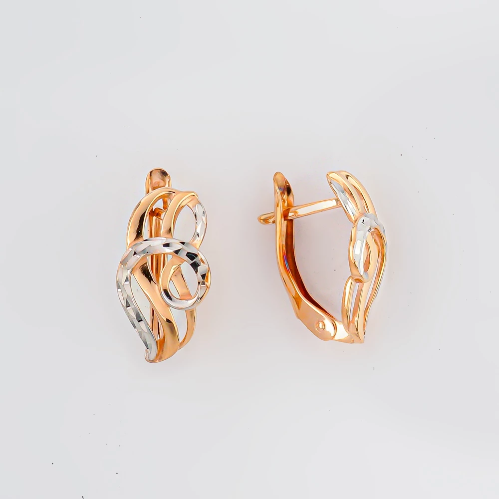 Серьги из красного золота 585 пробы