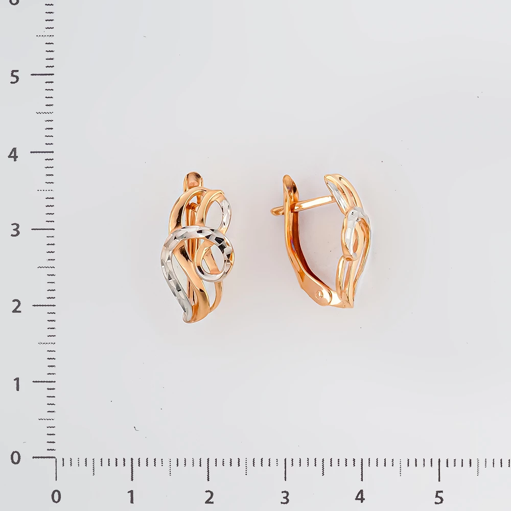 Серьги из красного золота 585 пробы