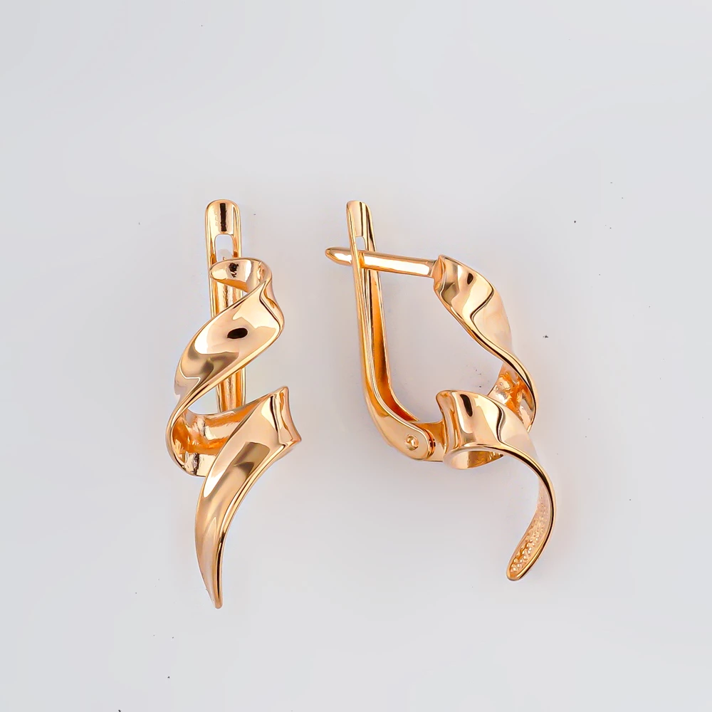 Серьги из красного золота 585 пробы