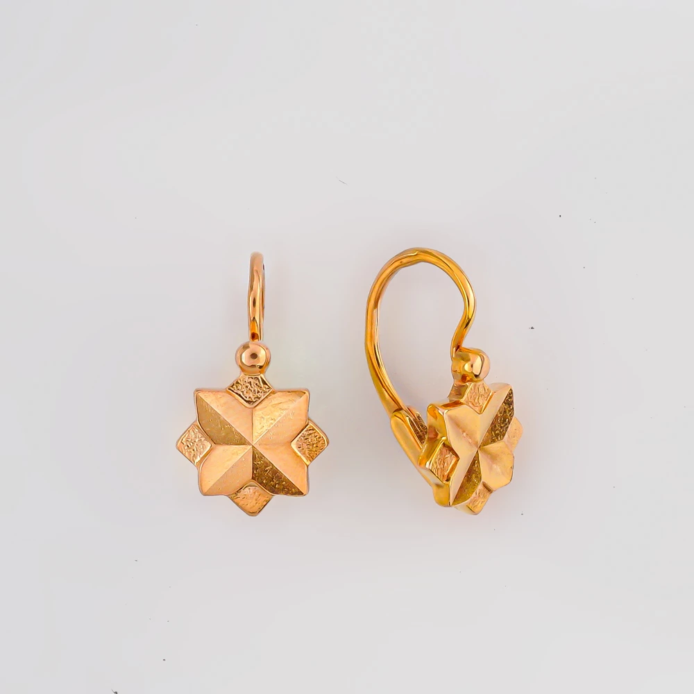 Серьги из красного золота 583 пробы