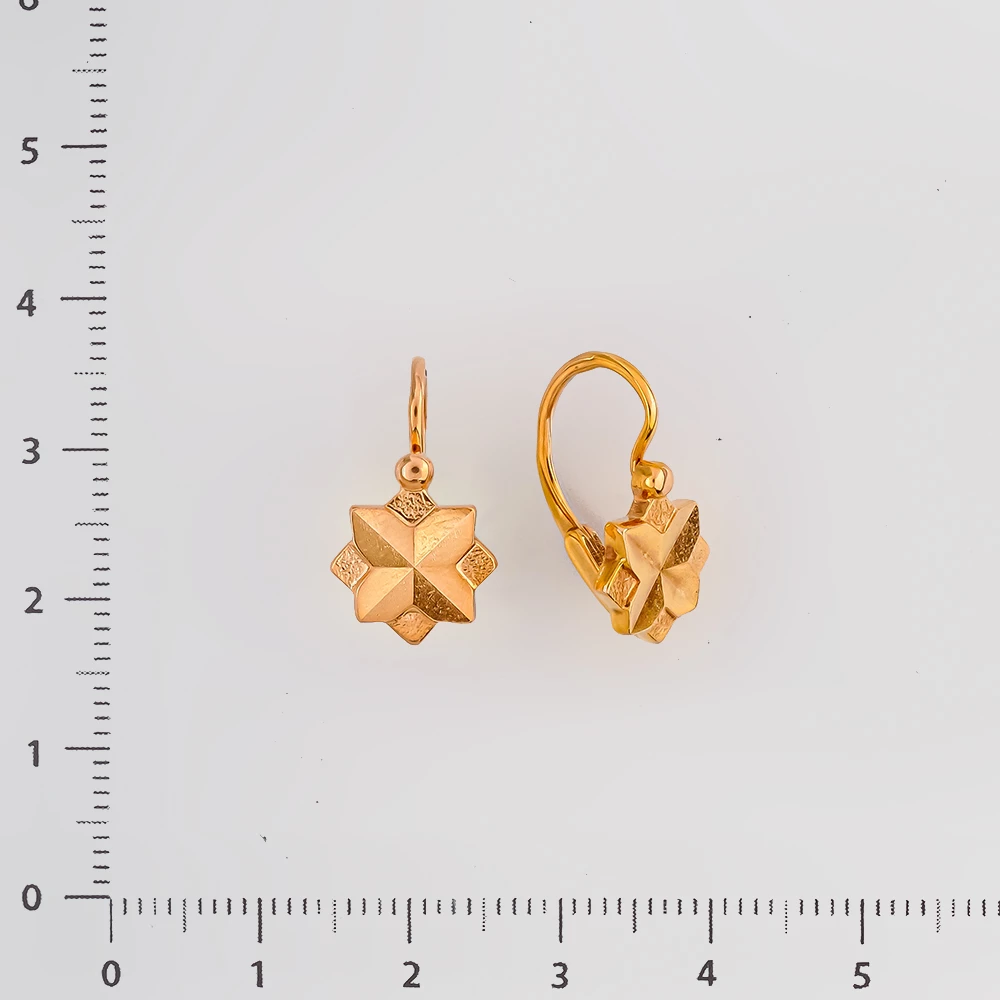 Серьги из красного золота 583 пробы