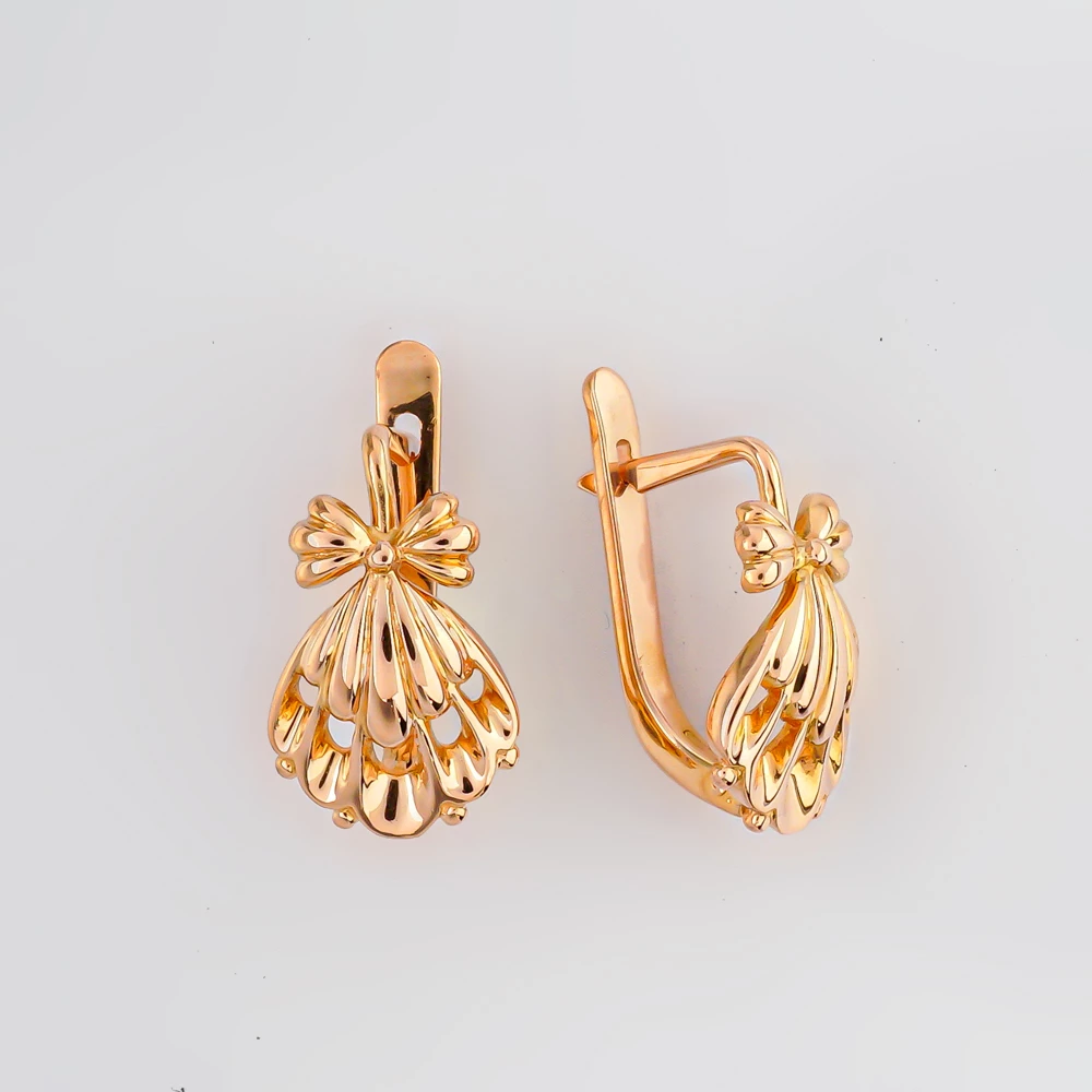 Серьги из красного золота 583 пробы