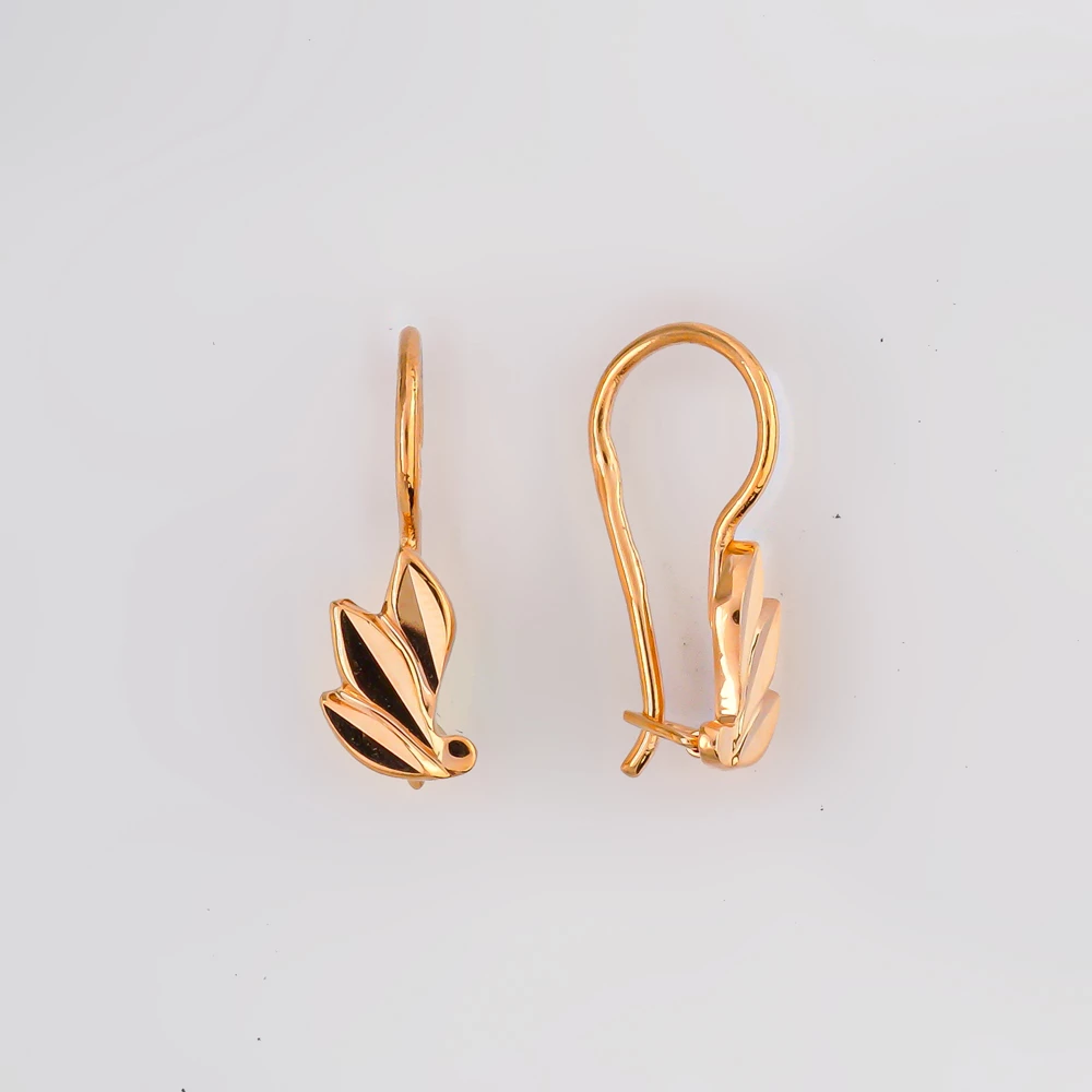 Серьги из красного золота 585 пробы