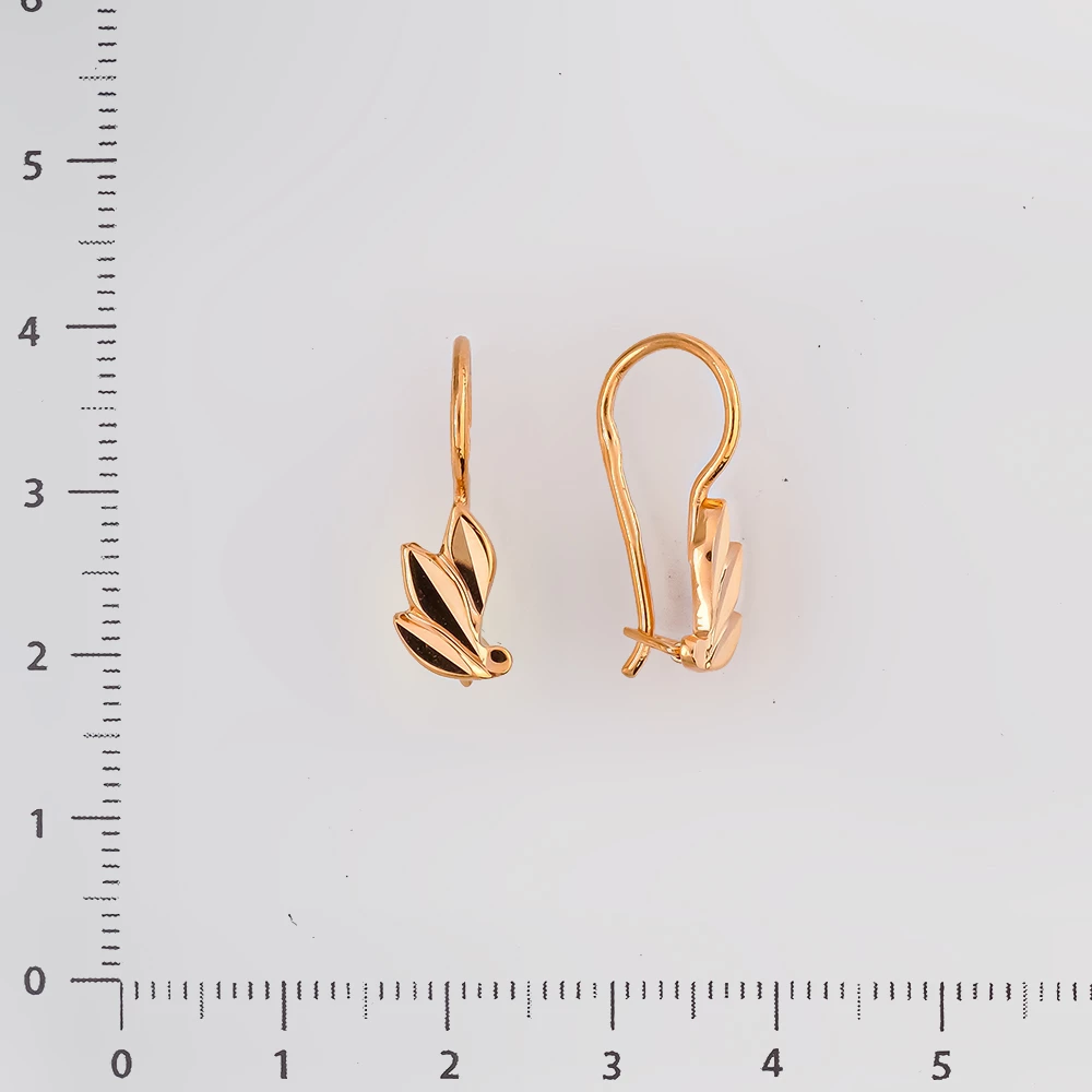 Серьги из красного золота 585 пробы