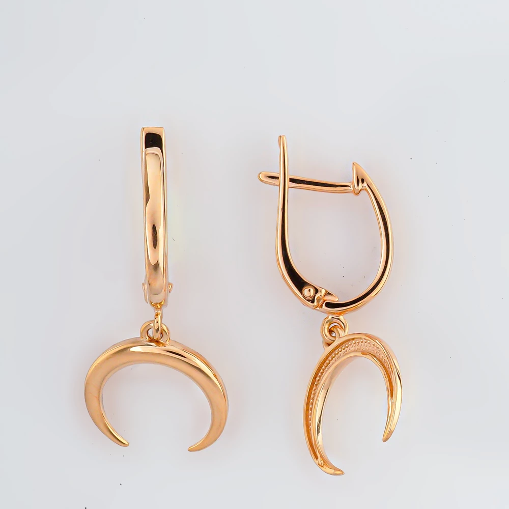 Серьги из красного золота 585 пробы