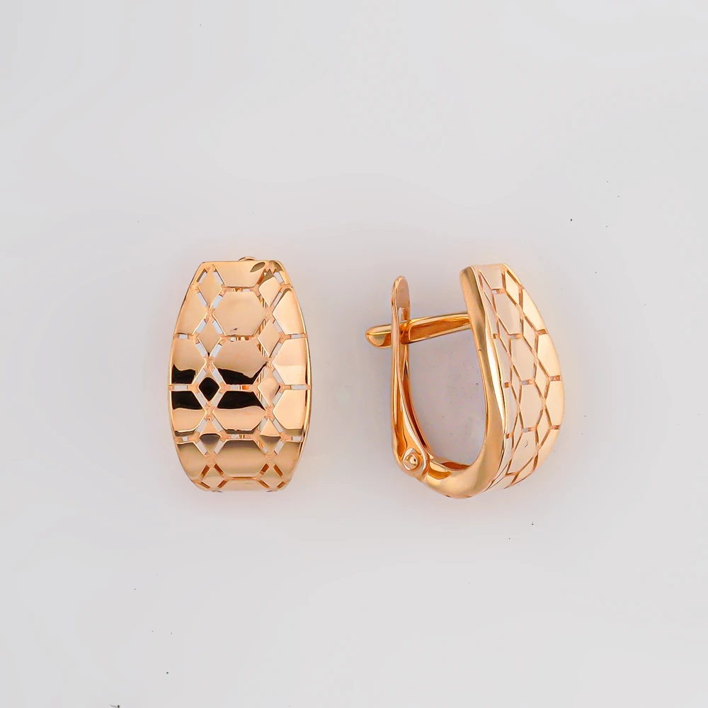 Серьги из красного золота 585 пробы