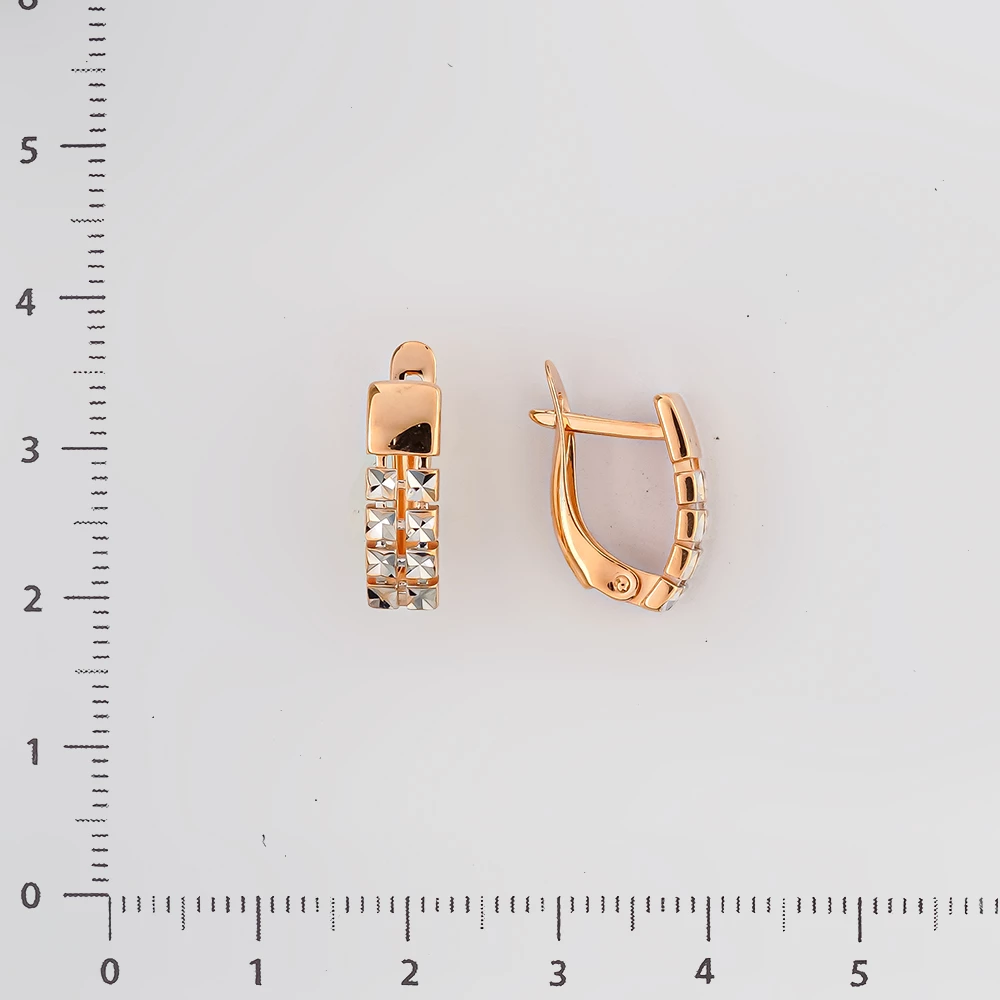Серьги из красного золота 585 пробы