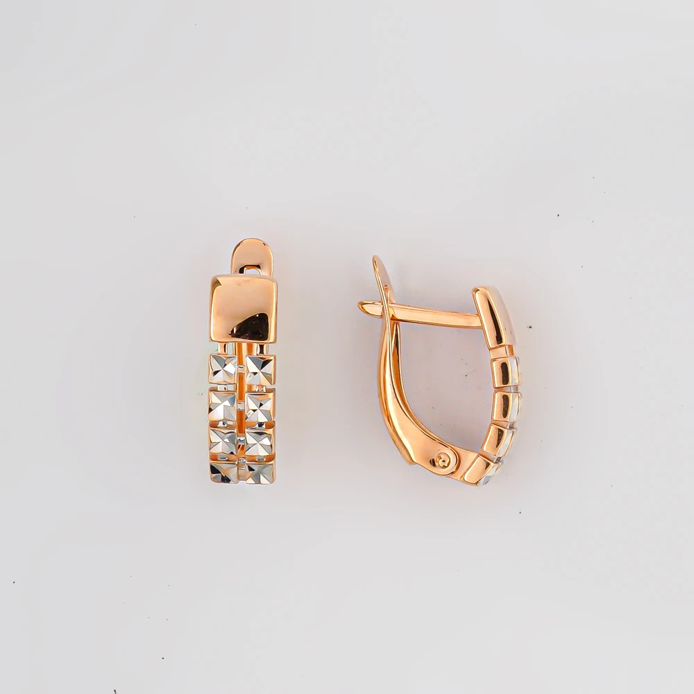 Серьги из красного золота 585 пробы