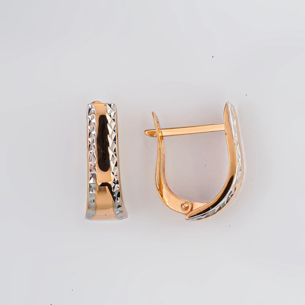 Серьги из красного золота 585 пробы