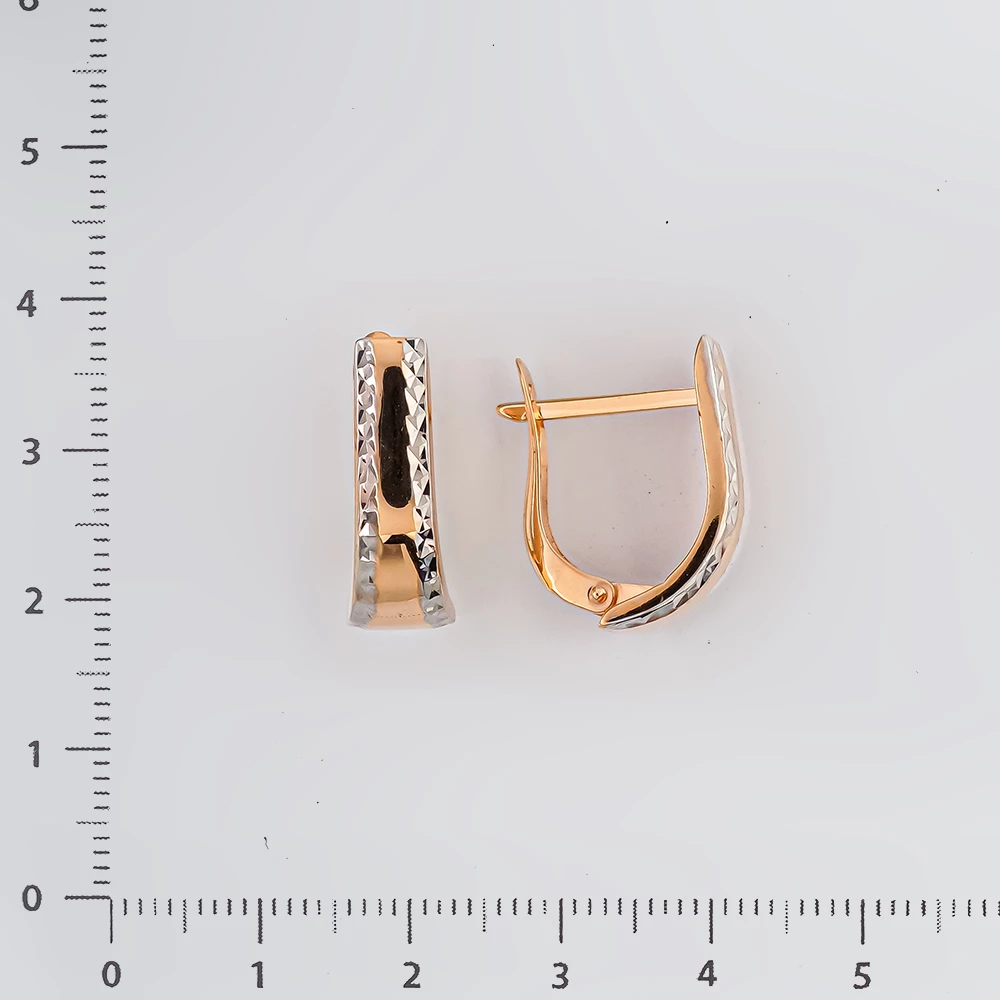 Серьги из красного золота 585 пробы