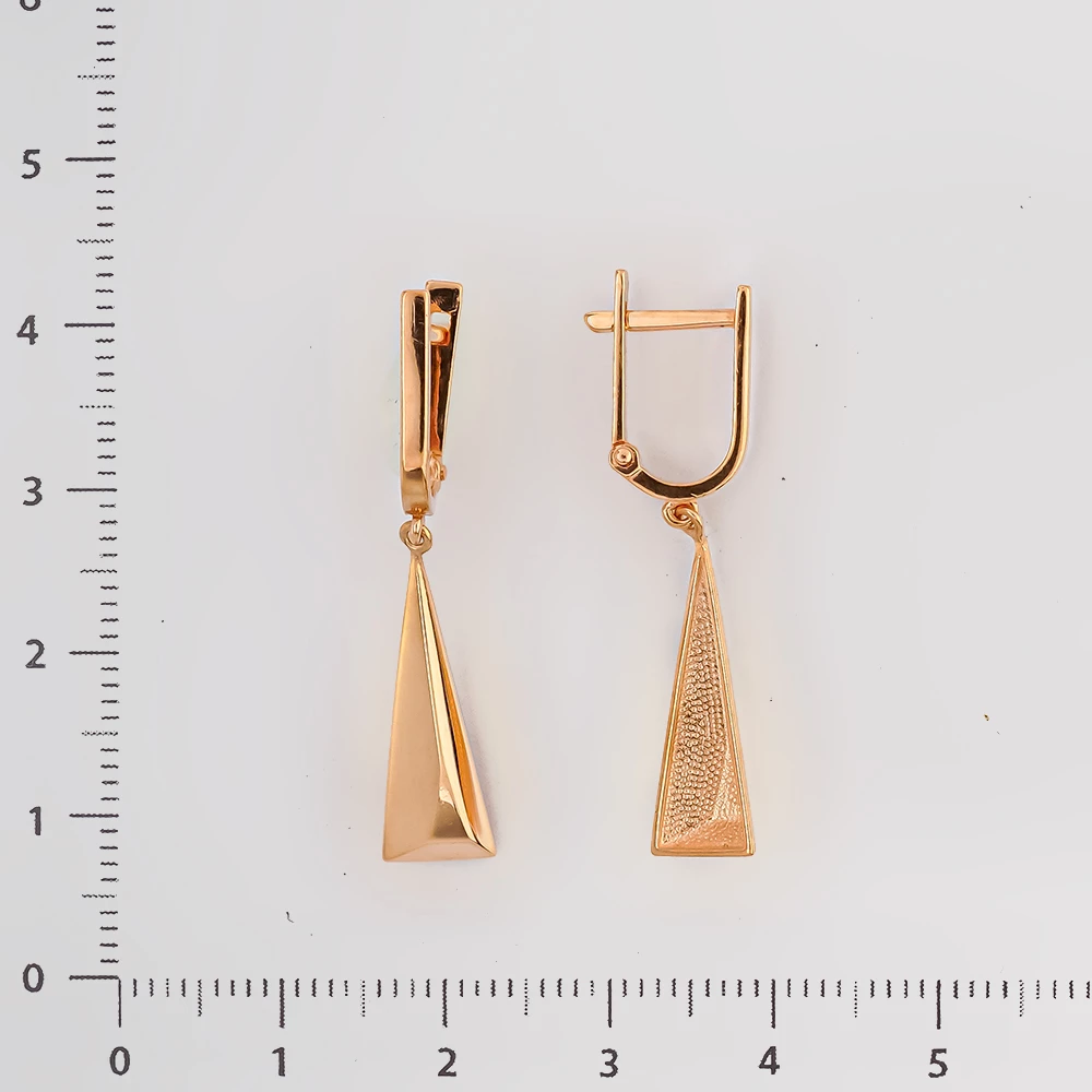 Серьги из красного золота 375 пробы