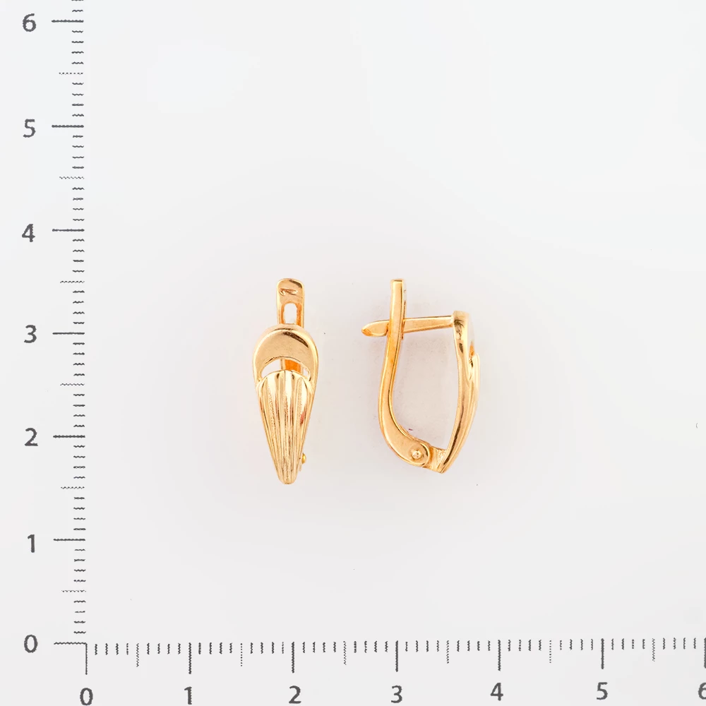 Серьги из красного золота 585 пробы