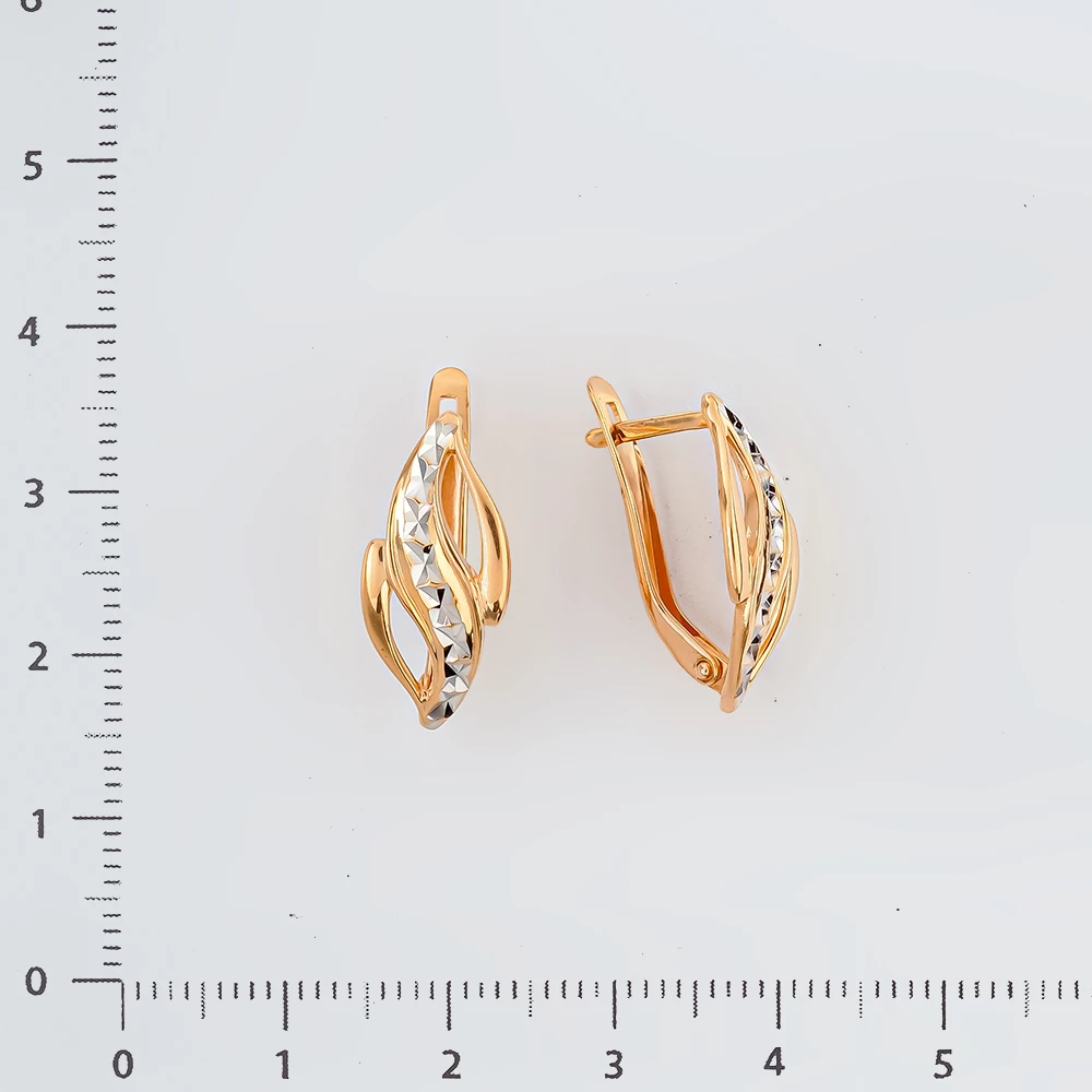 Серьги из красного золота 585 пробы