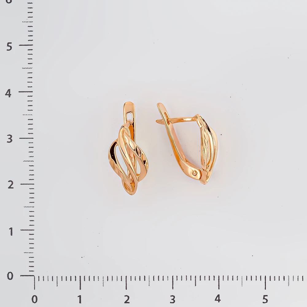 Серьги из красного золота 585 пробы