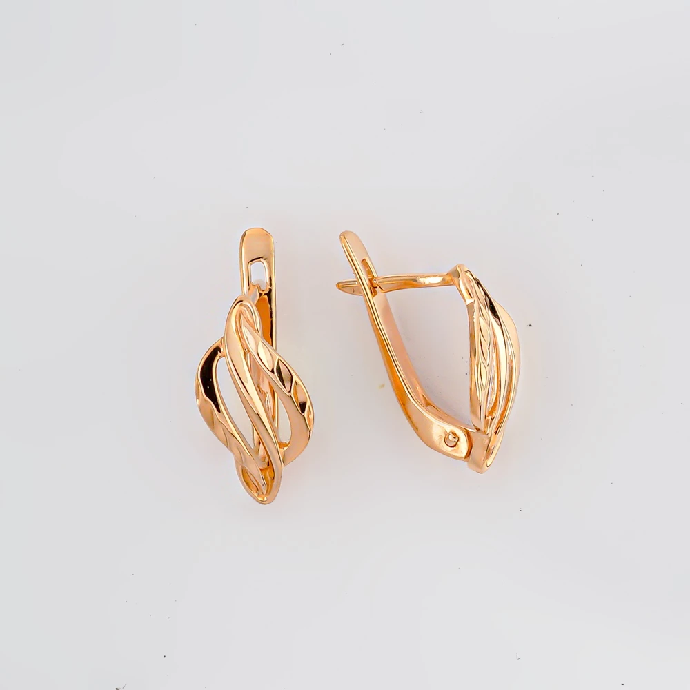 Серьги из красного золота 585 пробы
