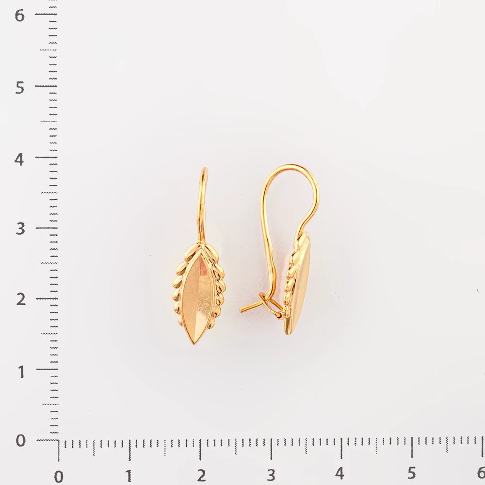 Серьги из красного золота 583 пробы