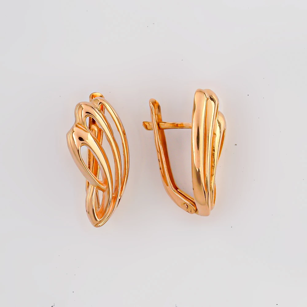Серьги из красного золота 585 пробы