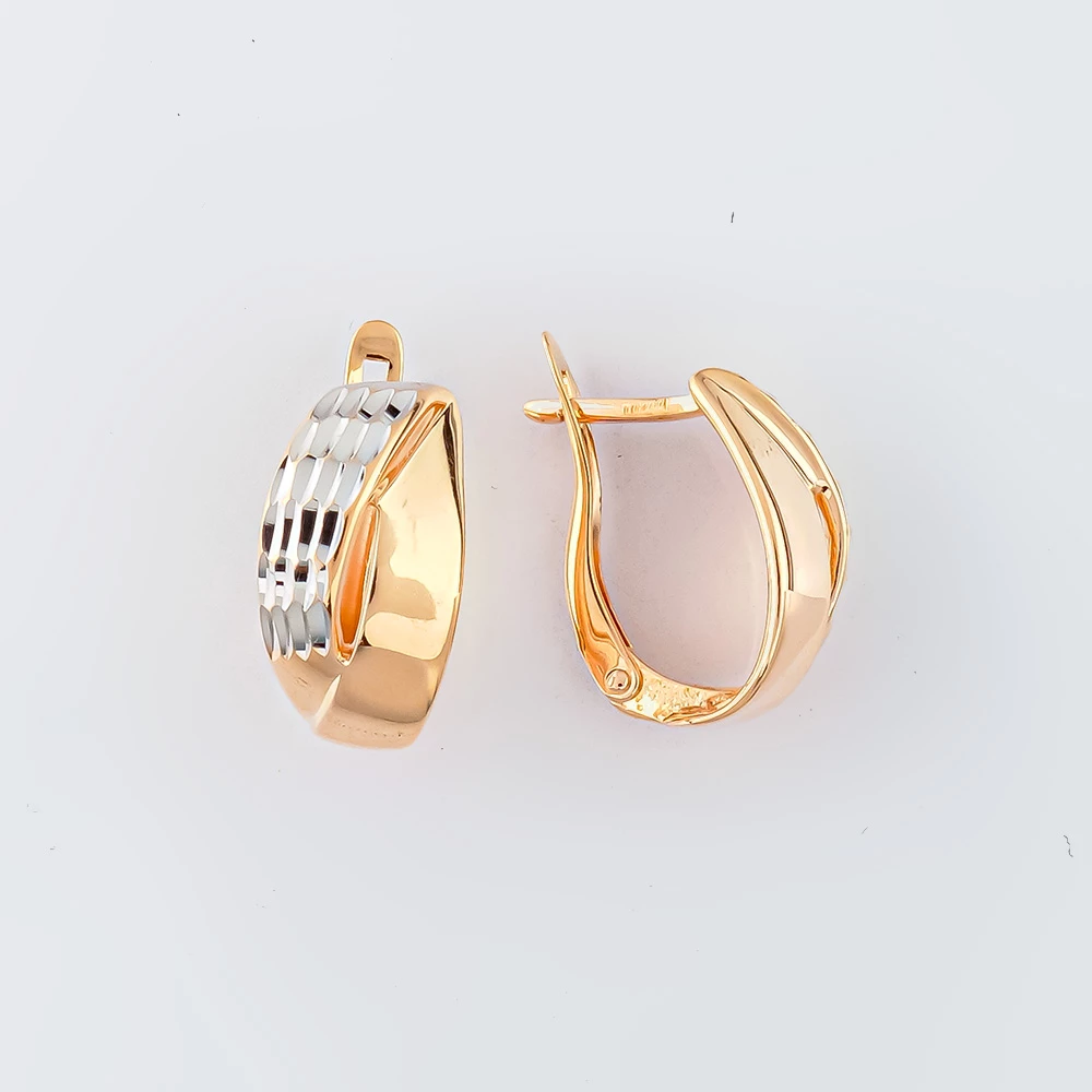 Серьги из красного золота 585 пробы