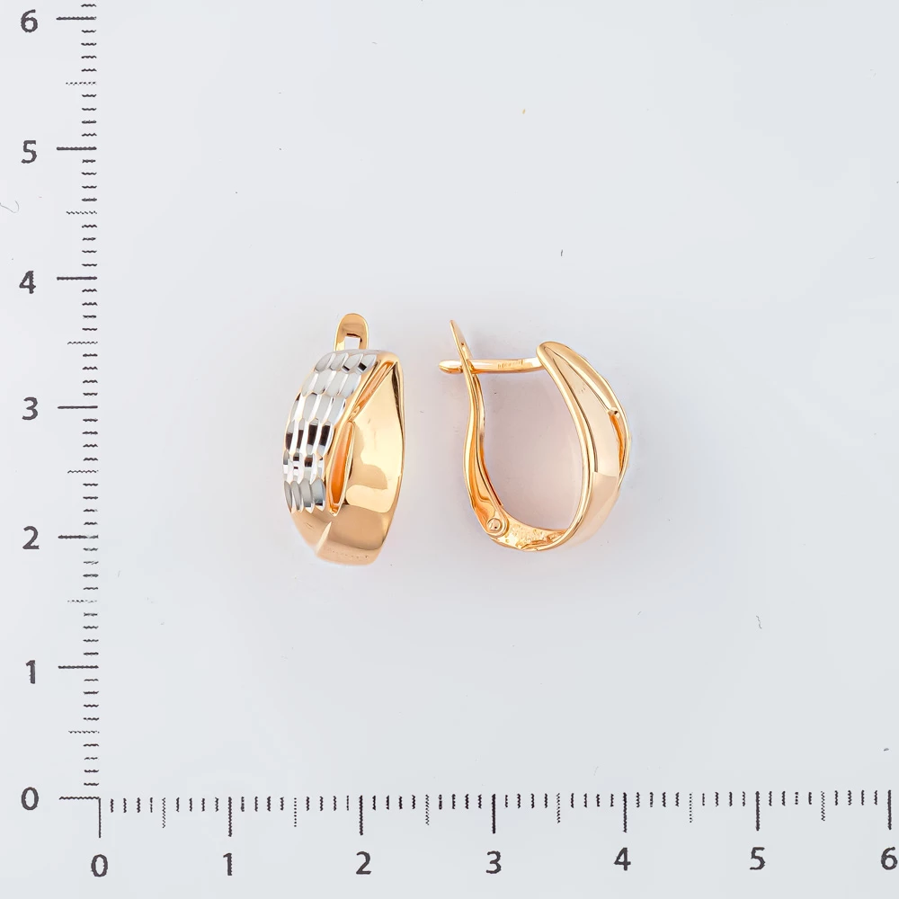 Серьги из красного золота 585 пробы