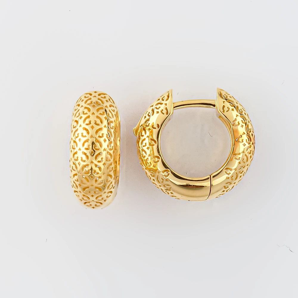 Серьги из желтого золота 585 пробы