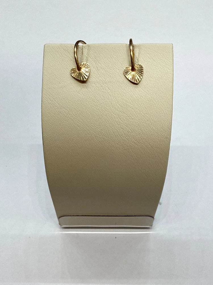 Серьги конго из красного золота 585 пробы