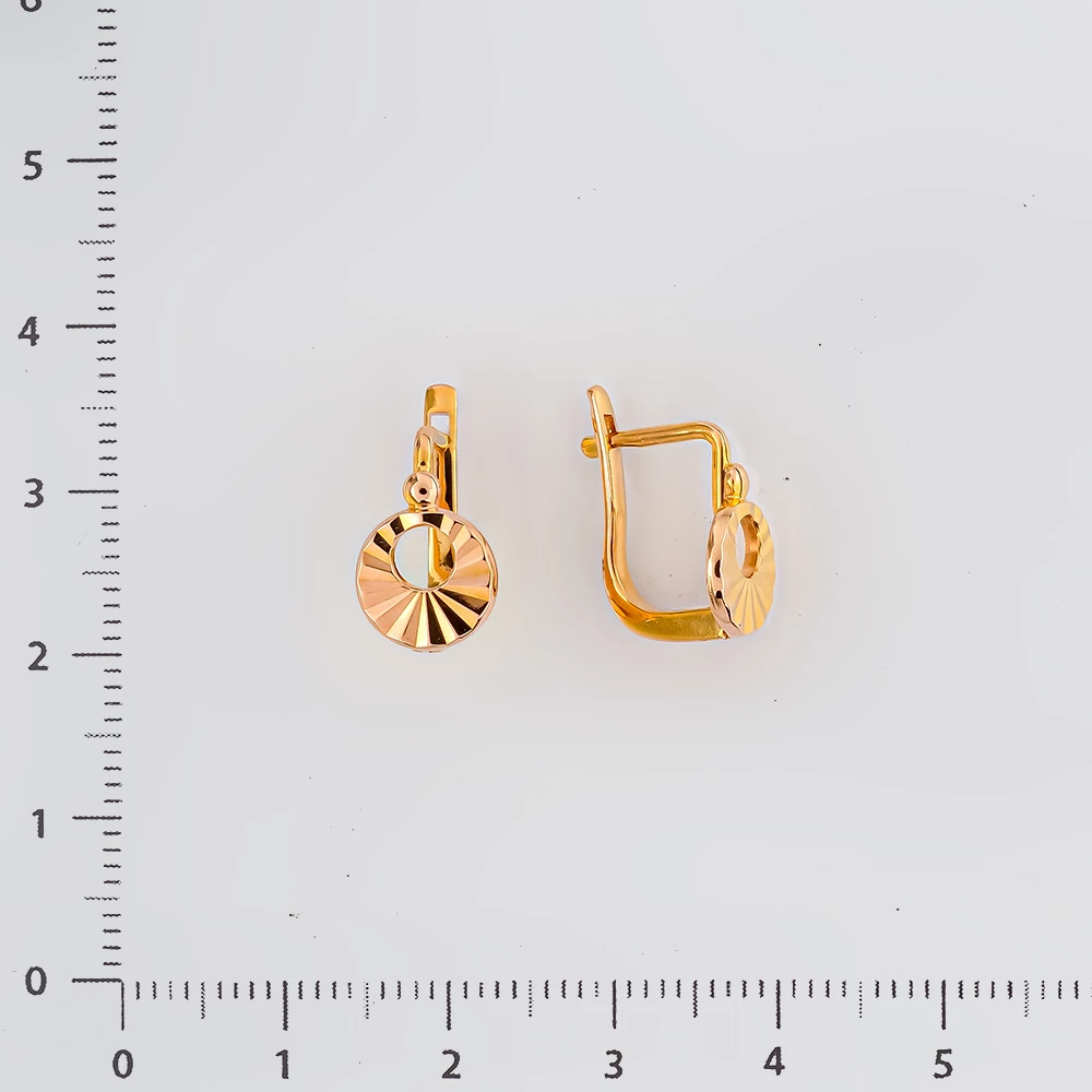 Серьги из красного золота 583 пробы