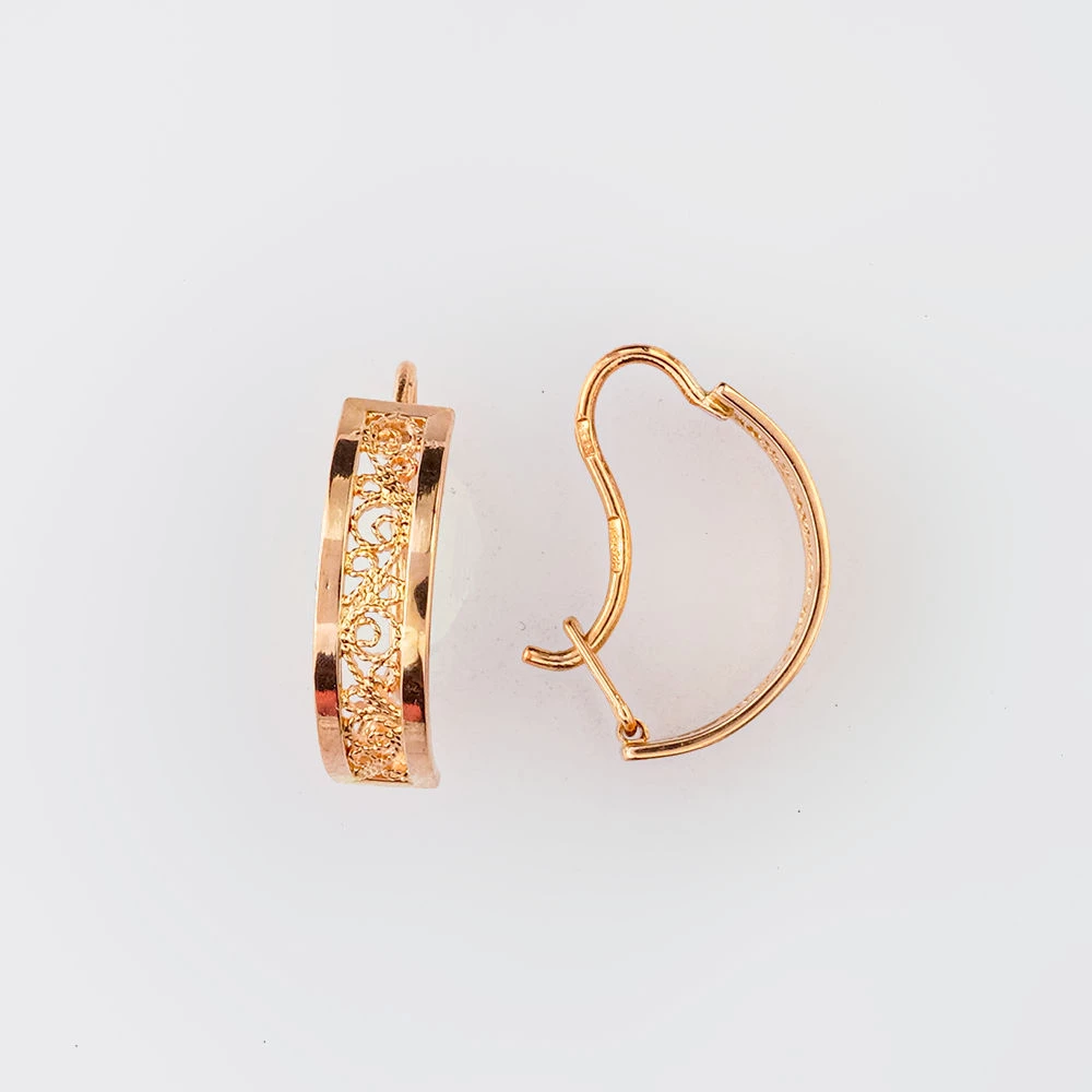Серьги из красного золота 583 пробы