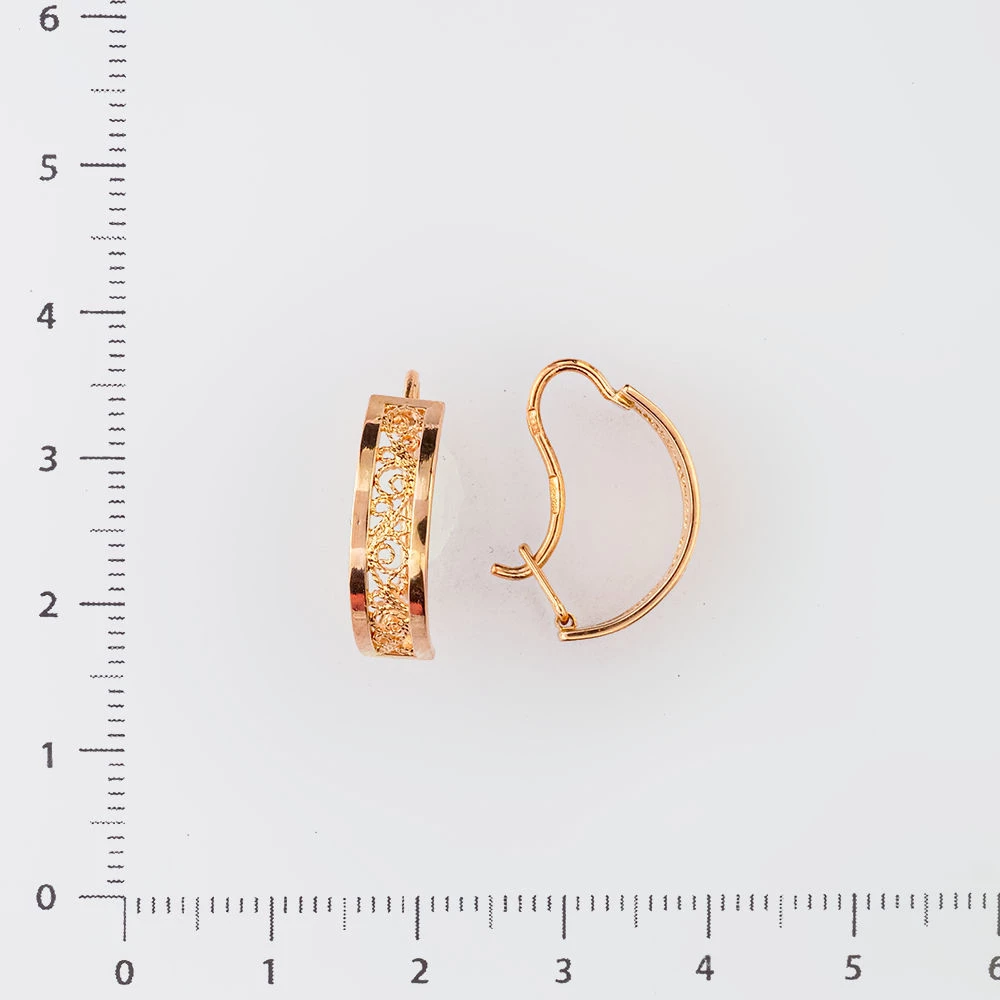 Серьги из красного золота 583 пробы