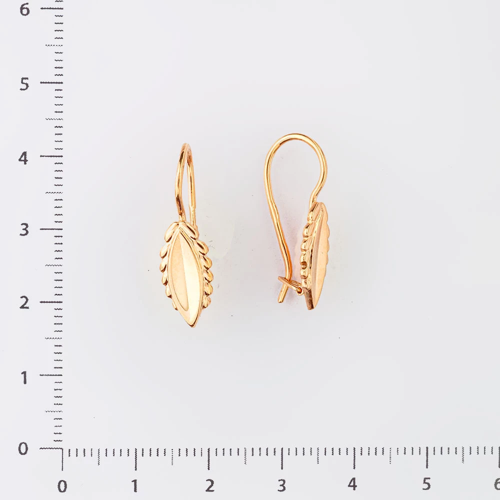 Серьги из красного золота 583 пробы
