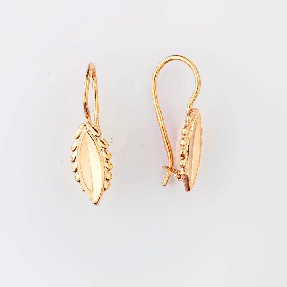 Серьги из красного золота 583 пробы