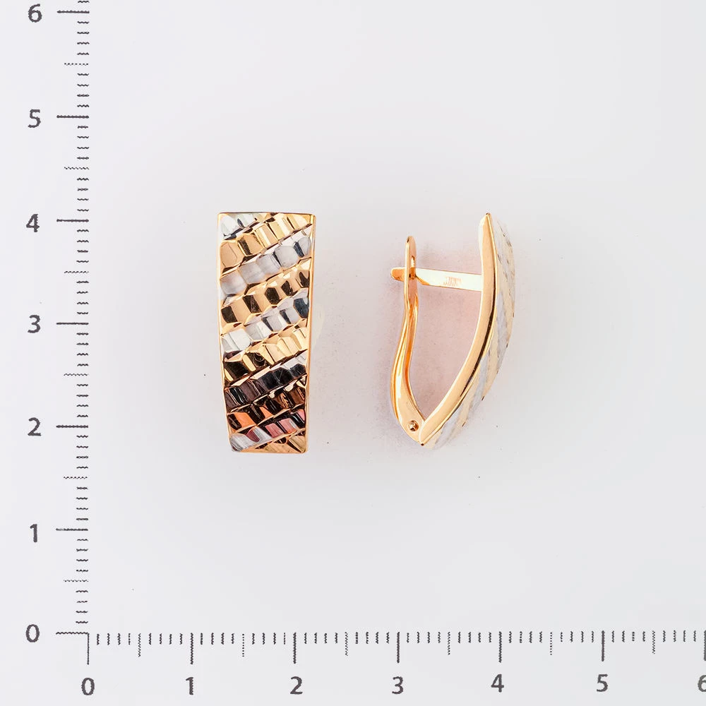 Серьги из красного золота 585 пробы