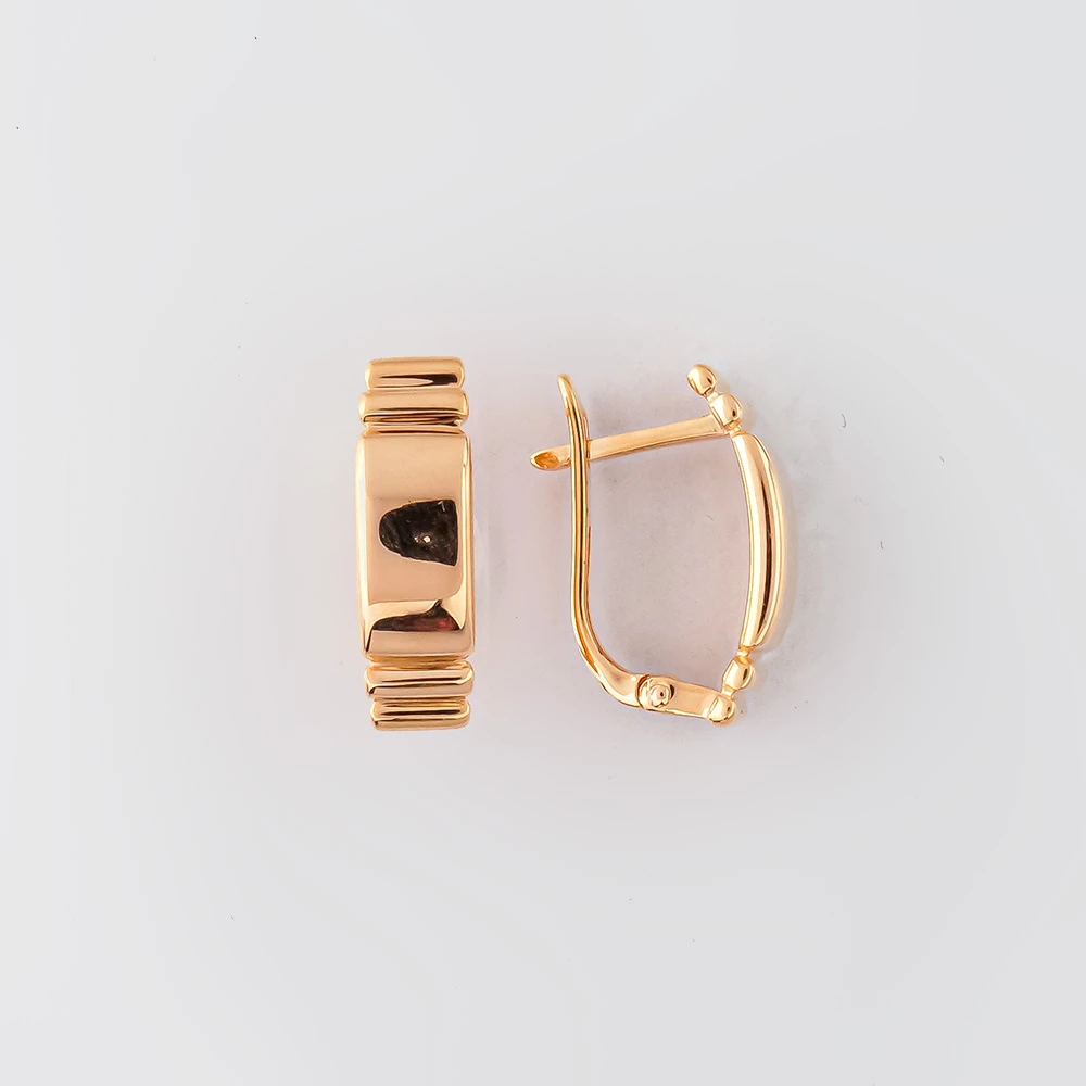 Серьги из красного золота 585 пробы