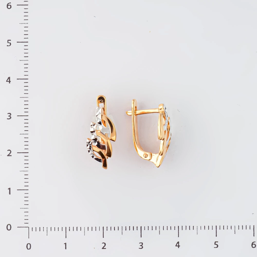 Серьги из красного золота 585 пробы