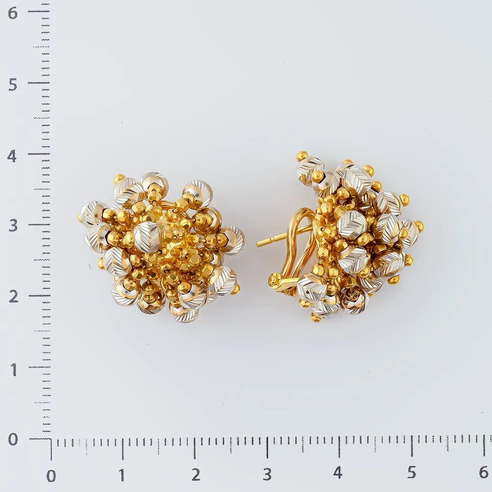 Серьги из желтого золота 750 пробы