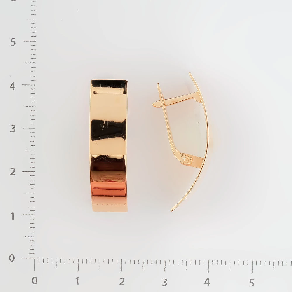 Серьги из красного золота 585 пробы
