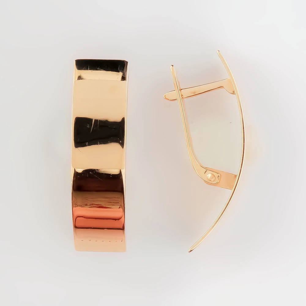 Серьги из красного золота 585 пробы