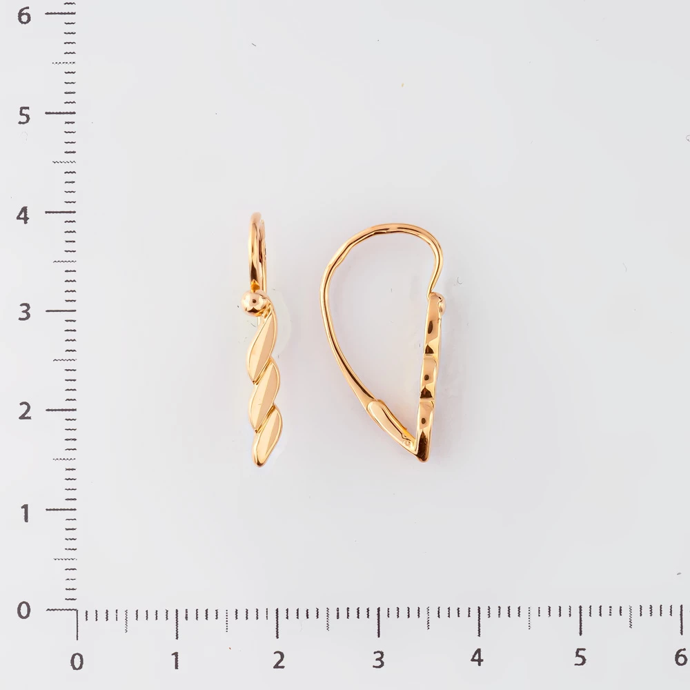 Серьги из красного золота 583 пробы
