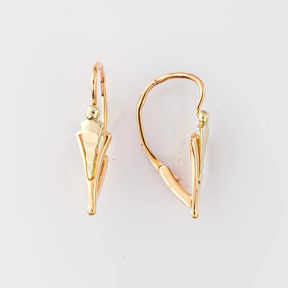 Серьги из красного золота 583 пробы