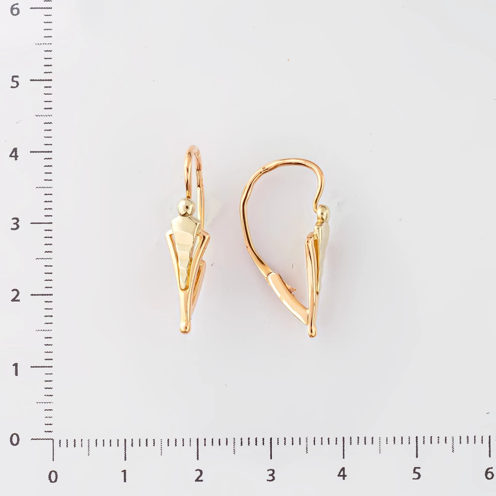 Серьги из красного золота 583 пробы