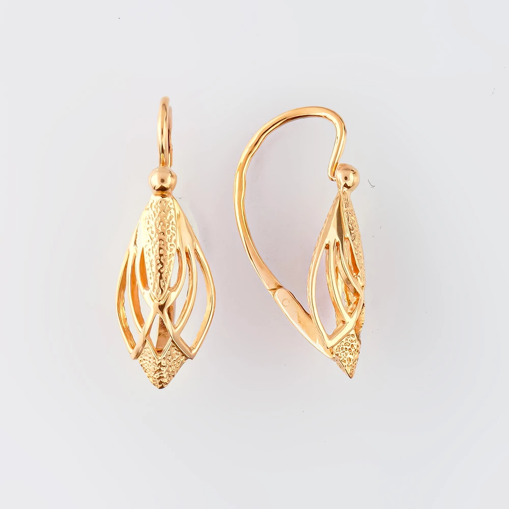 Серьги из красного золота 583 пробы